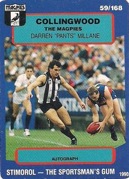 1990 AFL Scanlens Stimorol #59 Darren Millane Front